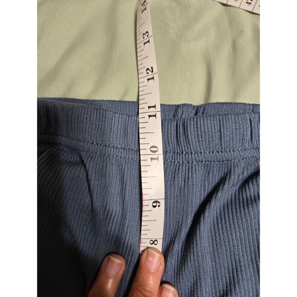 Nicole miller large women's blue ribbed pajama set - Picture 12 of 13